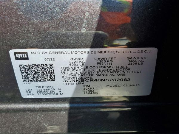 2022 CHEVROLET BLAZER 2LT — VINS