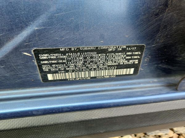 2018 SUBARU CROSSTREK Premium — VINS