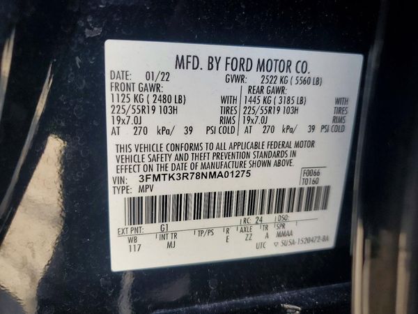 2022 FORD MUSTANG Premium — VINS