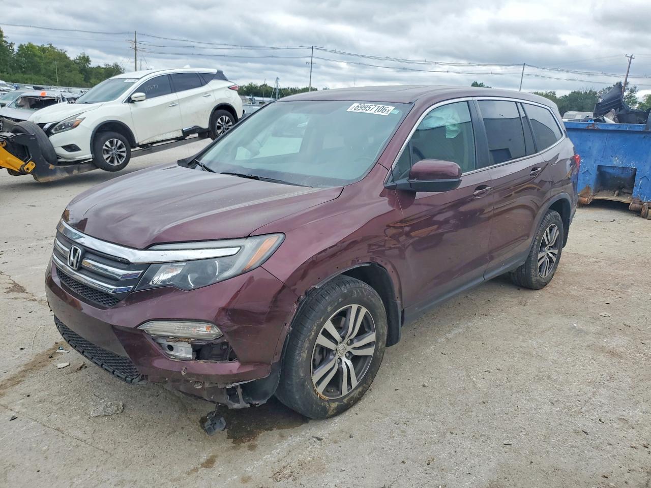 2016 HONDA PILOT EXL — Front 3/4