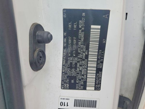 2015 TOYOTA SIENNA — VINS