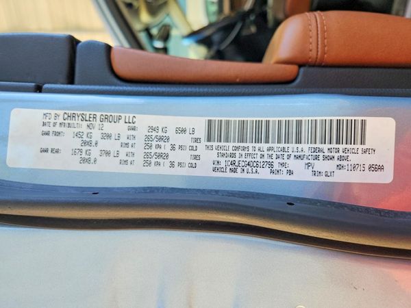 2013 JEEP CHEROKEE Overland — VINS