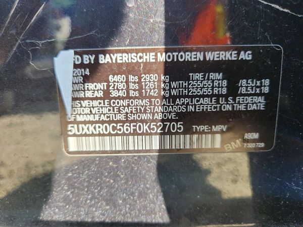 2015 BMW X5 xDrive35i — VINS