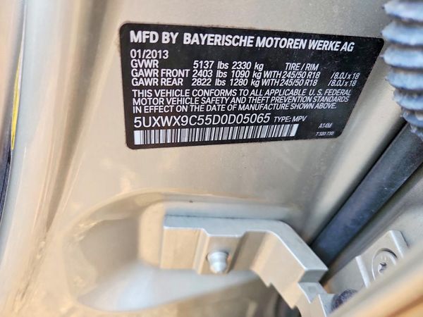 2013 BMW X3 xDrive28i — VINS