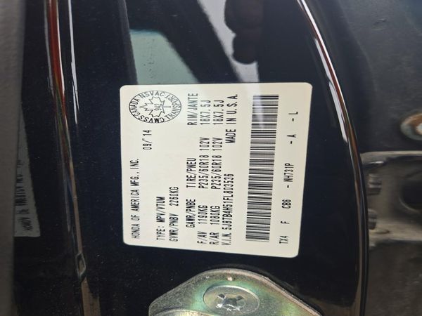 2015 ACURA RDX Technology Package — VINS