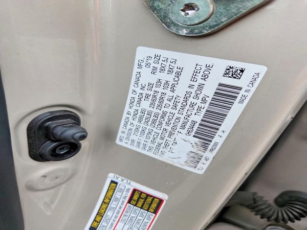 2019 HONDA CRV EX — VINS
