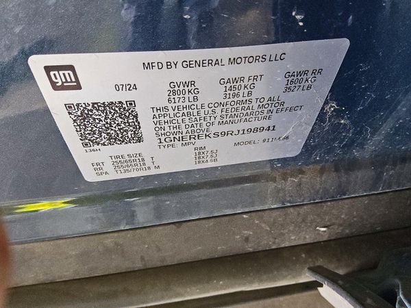 2024 CHEVROLET TRAVERSE LS — VINS