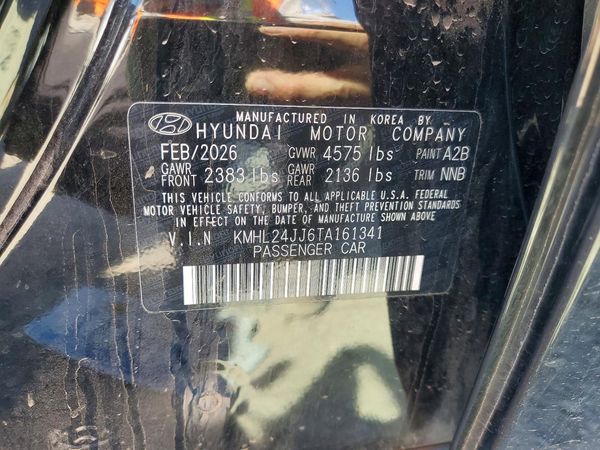 2026 HYUNDAI SONATA Blue — VINS