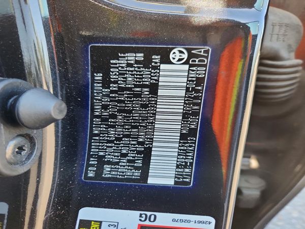 2019 TOYOTA COROLLA L/LE/SE/XLE/XSE — VINS