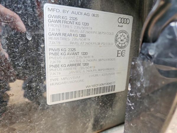 2021 AUDI Q3 — VINS