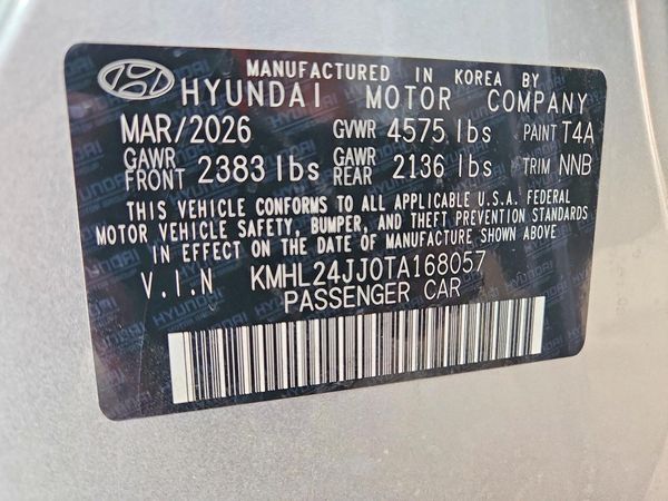 2026 HYUNDAI SONATA Blue — VINS