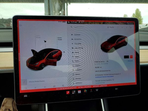 2018 TESLA MODEL 3 — ODOM