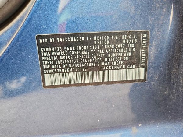 2019 VOLKSWAGEN JETTA S, SE, R-Line — VINS
