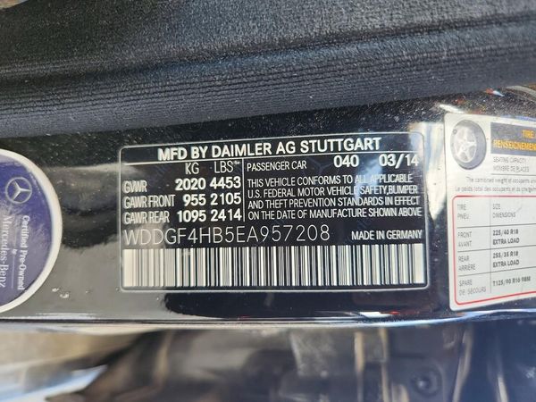 2014 MERCEDES-BENZ C C250 — VINS