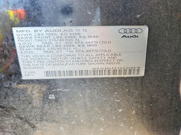 2013 AUDI Q7 Prestige — VINS