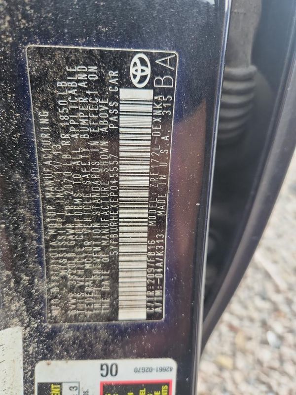 2014 TOYOTA COROLLA L/LE