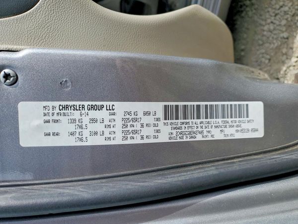 2014 DODGE GRAND CARAVAN SXT — VINS