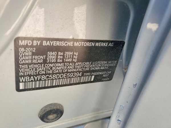 2013 BMW 7 SERIES — VINS