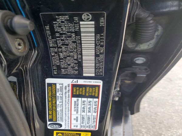 2015 TOYOTA CAMRY — VINS