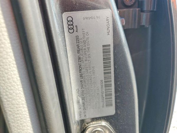 2016 AUDI A3 — VINS
