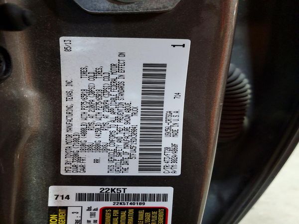 2013 TOYOTA TUNDRA SR5 — VINS