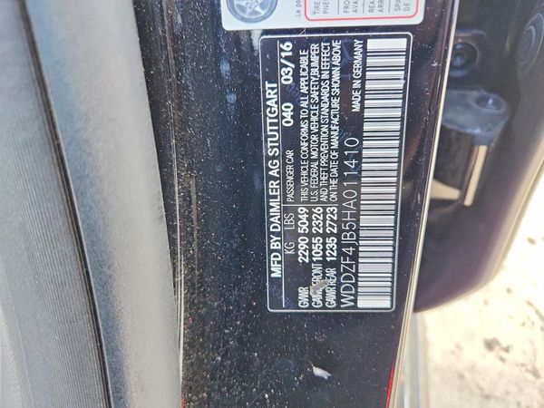 2017 MERCEDES-BENZ E E300 — VINS