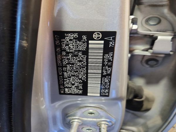 2018 TOYOTA PRIUS One/Two/Three/Four — VINS