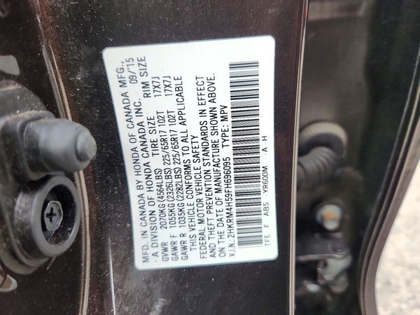 2015 HONDA CRV EX — VINS