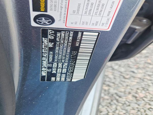2018 MERCEDES-BENZ E AMG E43 — VINS