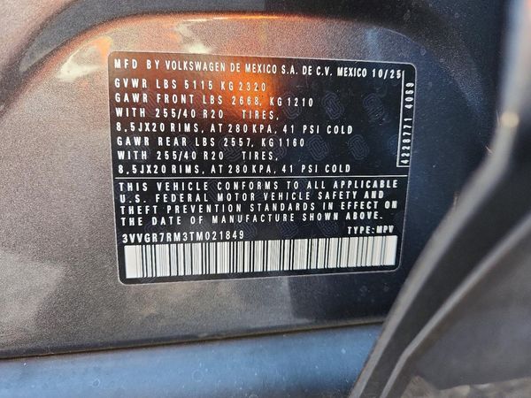 2026 VOLKSWAGEN TIGUAN 4Motion SE R-Line Black — VINS