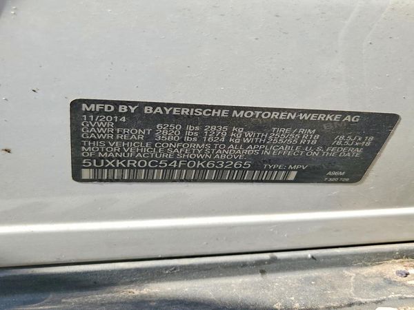 2015 BMW X5 xDrive35i — VINS