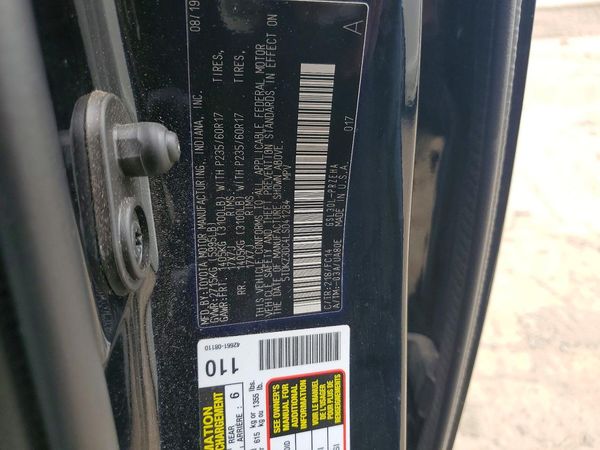 2020 TOYOTA SIENNA E grade — VINS