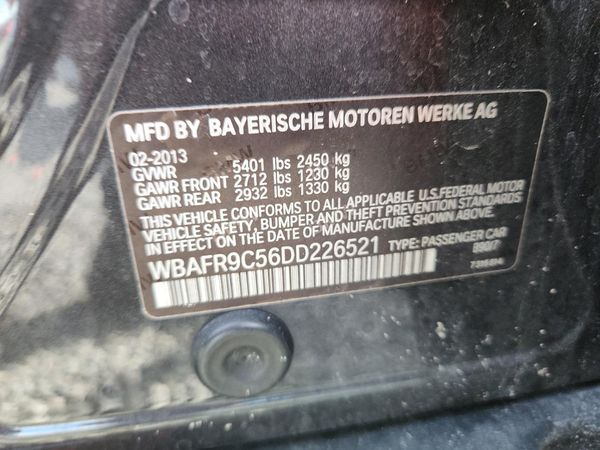 2013 BMW 5 SERIES — VINS
