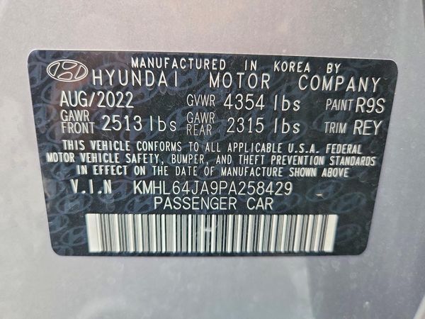 2023 HYUNDAI SONATA SEL — VINS