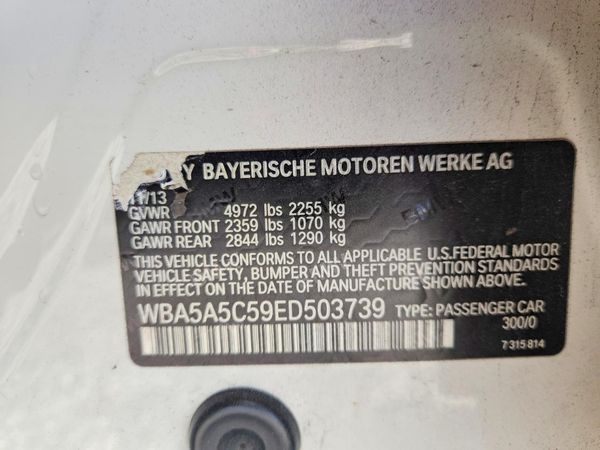 2014 BMW 528 — VINS