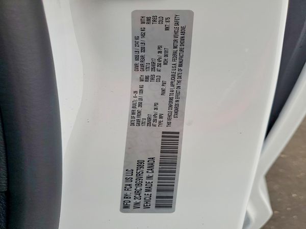 2027 CHRYSLER PACIFICA Select — VINS