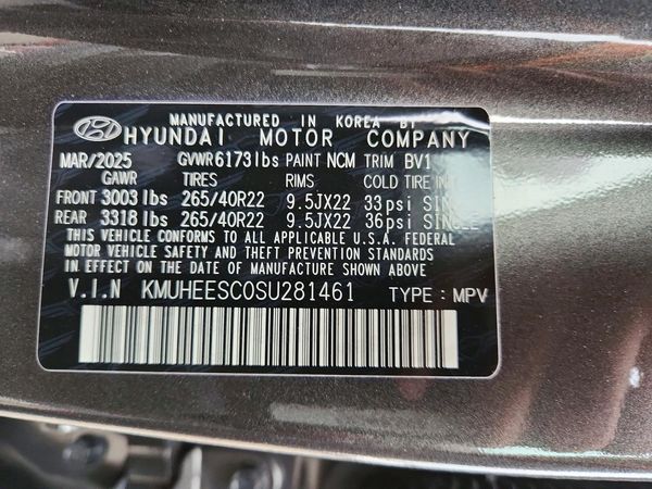 2025 GENESIS GV80 3.5T Prestige — VINS