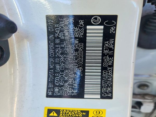 2013 LEXUS ES 350 — VINS
