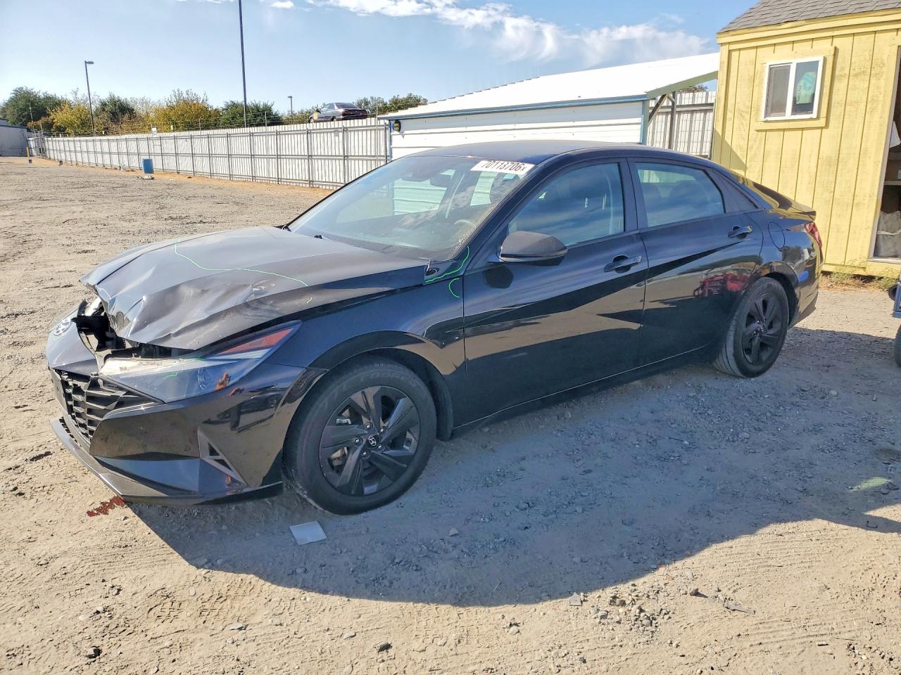 2023 HYUNDAI ELANTRA Blue — Front 3/4
