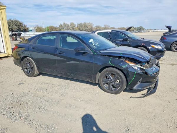 2023 HYUNDAI ELANTRA Blue — Passenger 3/4