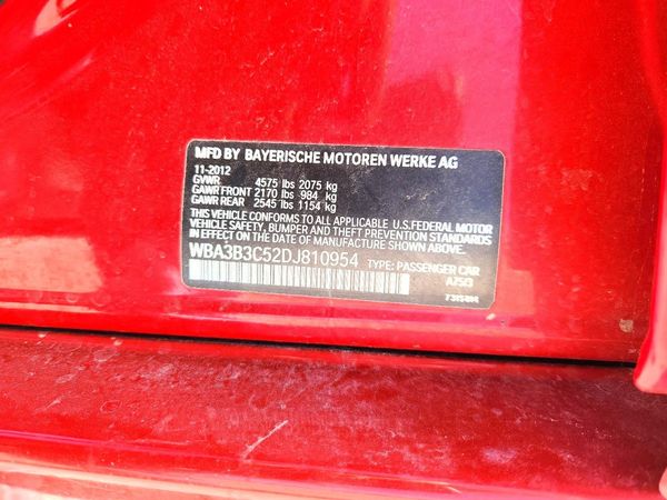 2013 BMW 3 SERIES xDrive — VINS