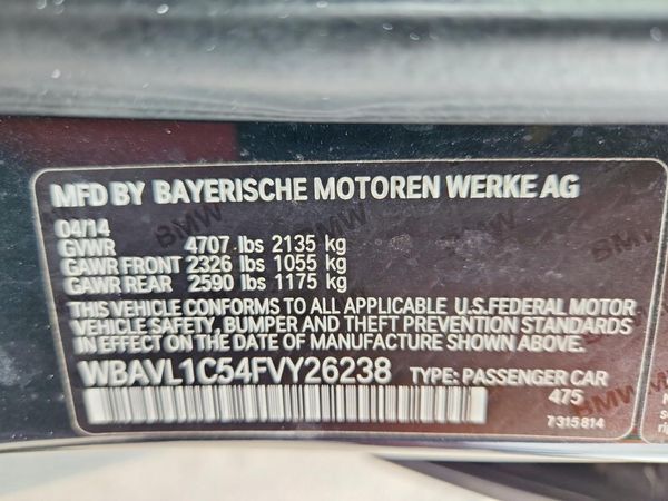 2015 BMW X1 xDrive28i — VINS