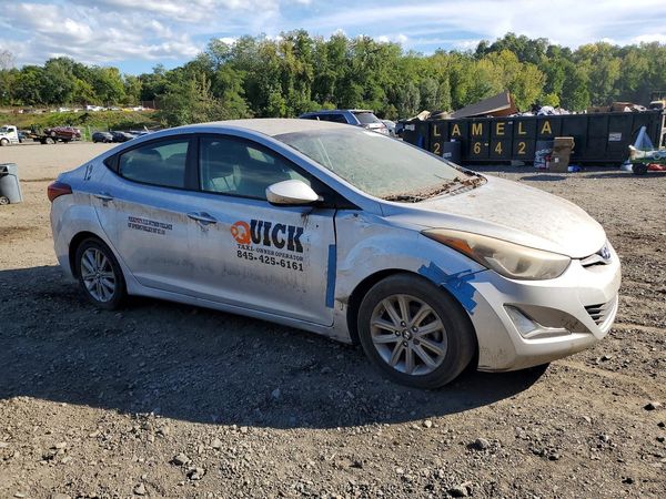 2014 HYUNDAI ELANTRA GLS (Middle) — Passenger 3/4
