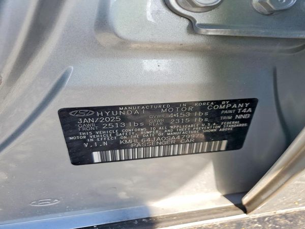 2025 HYUNDAI SONATA SEL — VINS