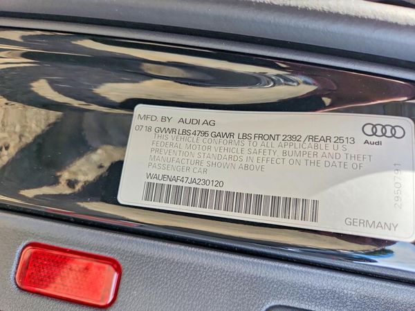 2018 AUDI A4 — VINS