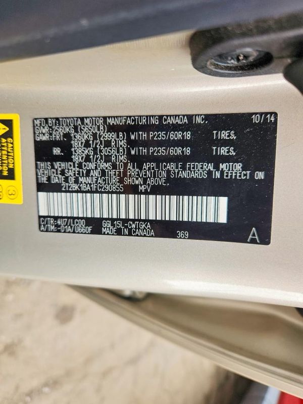 2015 LEXUS RX 350 — VINS
