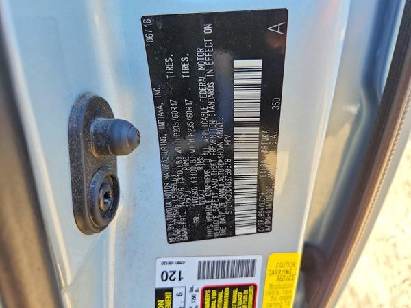 2016 TOYOTA SIENNA — VINS