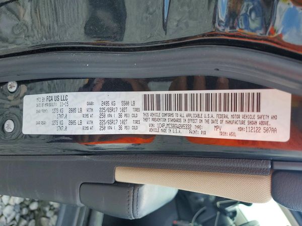 2016 JEEP CHEROKEE Latitude/Longitude/North — VINS