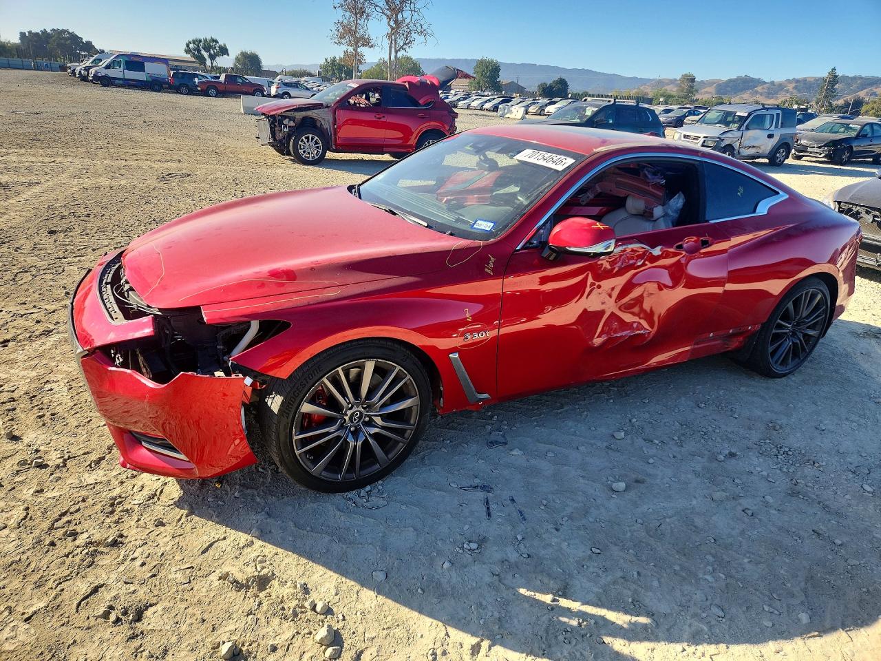 2017 INFINITI Q60 — Front 3/4