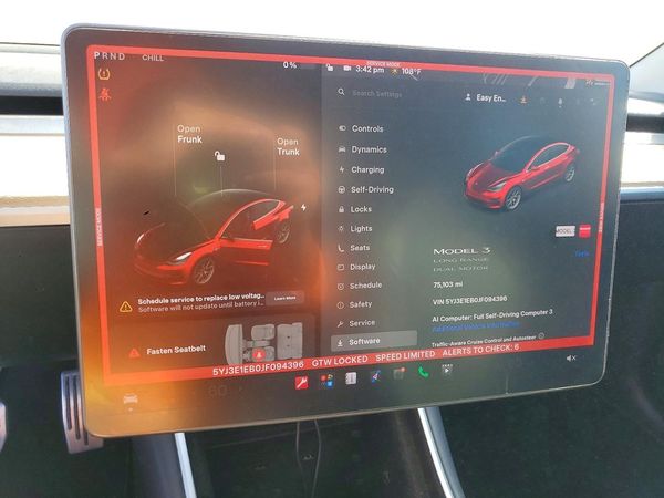 2018 TESLA MODEL 3 — ODOM